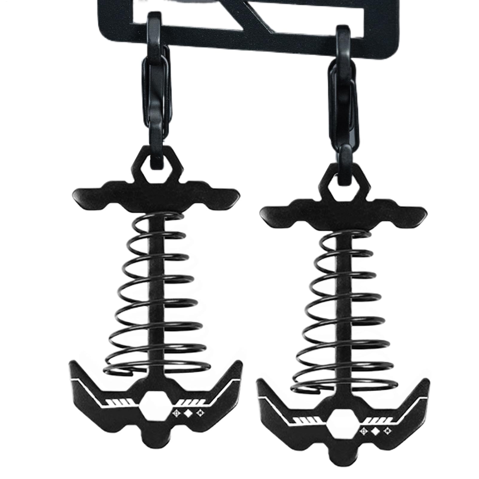 Śledzie namiotowe Fishbone, zewnętrzne kotwice pokładowe, 8,4 x 4,8 x 3 cm, wiązane słupki z konstrukcją ze stopu aluminium, wiosenne kotwice kempingowe, trwała konstrukcja, akcesoria do wędrówek
