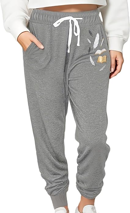 Women Baggy Sweatpants with Pockets Lounge Womens Pajama Pants Female Trouser