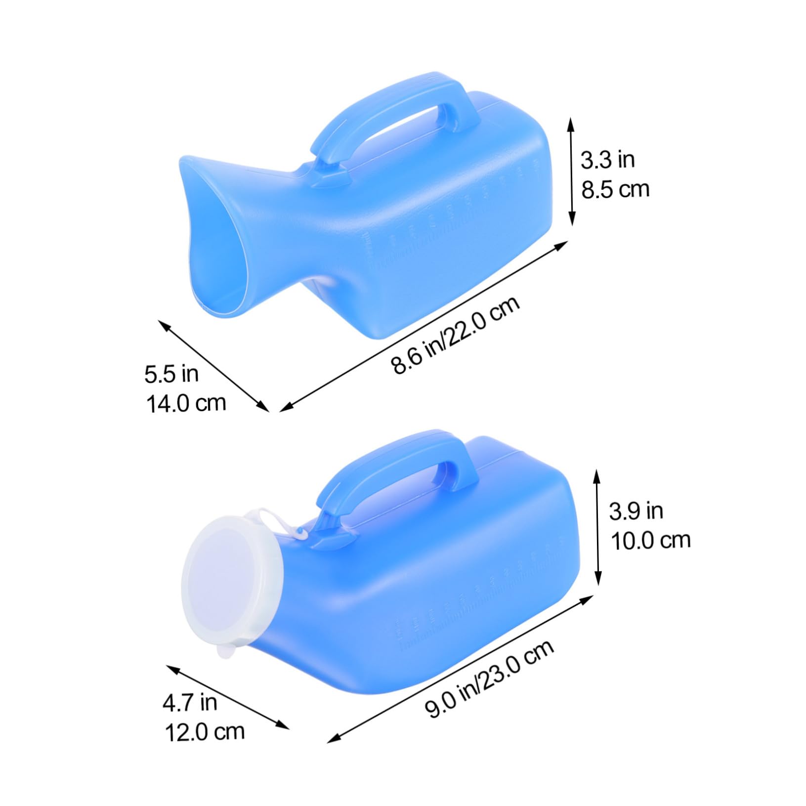 COLLBATH Urine Bottles for Men 4 Pack Portable Urinals Household Elderly Urinal