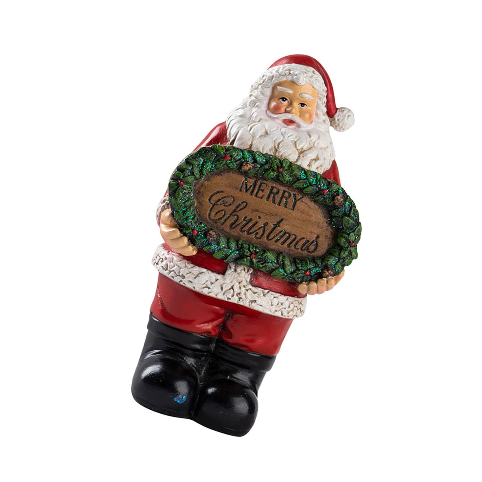 Decorazione natalizia in resina con Babbo Natale, decorazione natalizia per casa e ufficio