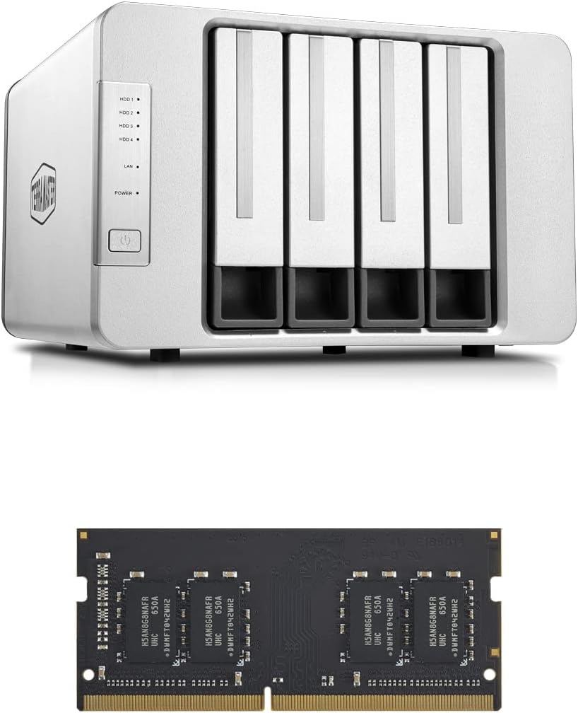 TERRAMASTER 4Bay NAS Server with 8GB DDR4 RAM Spain Ubuy