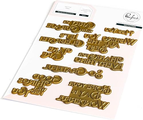 PINKFRESH STUDIO Platos de lámina caliente sentimientos maravillosos, multicolor