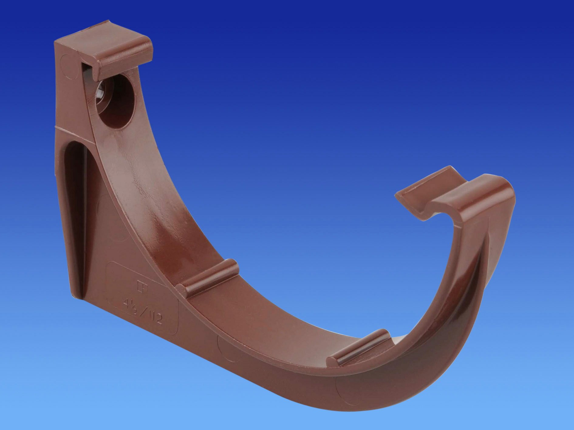 Wavin OSMA Roundline Gutter Support Bracket 112mm Brown 0T019n