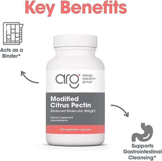 Nutricology Modified Citrus Pectin - 1.5 g Modified Citrus Pectin - Supports Gastrointestinal Cleansing - Vegetarian Capsules - Hypoallergenic Formula - 40 Servings - 120 Capsules