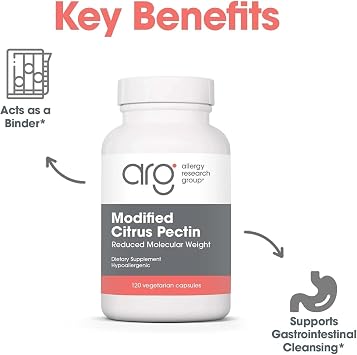 Nutricology Modified Citrus Pectin - 1.5 g Modified Citrus Pectin - Supports Gastrointestinal Cleansing - Vegetarian Capsules - Hypoallergenic Formula - 40 Servings - 120 Capsules