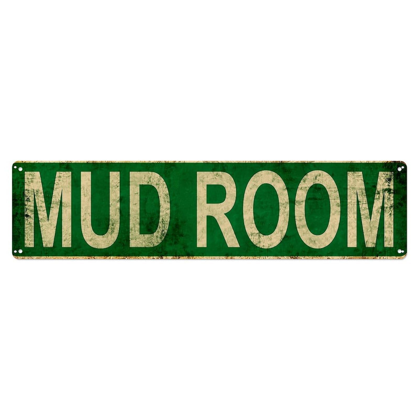 Green Background White Text Rustic Texture Metal Sign Metal Tin Sign Plaque
