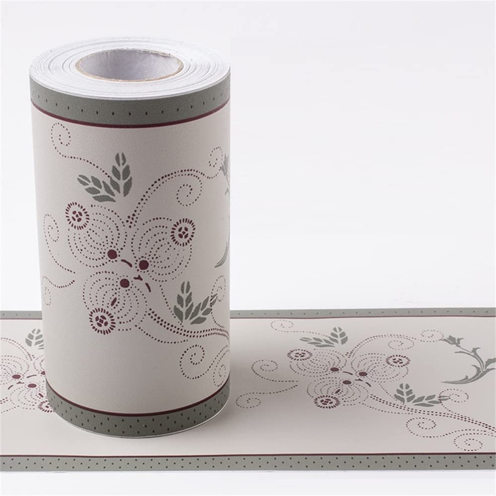 Lyhydma 28 Wallpaper Border 10M/Roll Self Adhesive Waterproof Waist Lines Wallpaper Bathroom Skirting Line Decor Baseboard Corridor Floor Borders Sticker(28)
