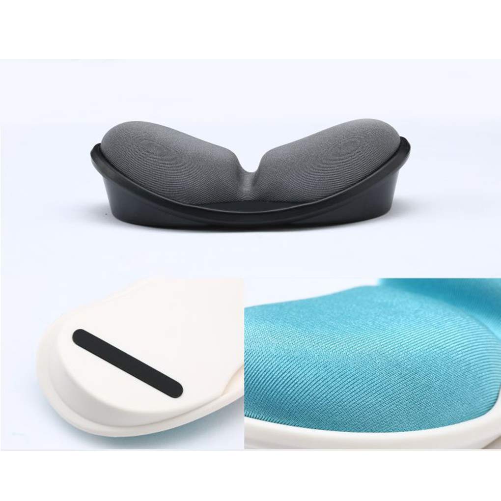 3 set PC Computer 3D poggiapolsi in gel di silice cuscino per mano in memory foam tappetino per mouse antiscivolo per computer portatile desktop tappetino per mouse nero