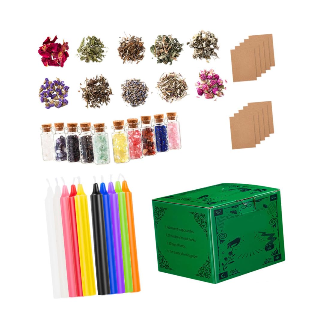 Kit de Velas de Brujería para Principiantes Cera de Parafina