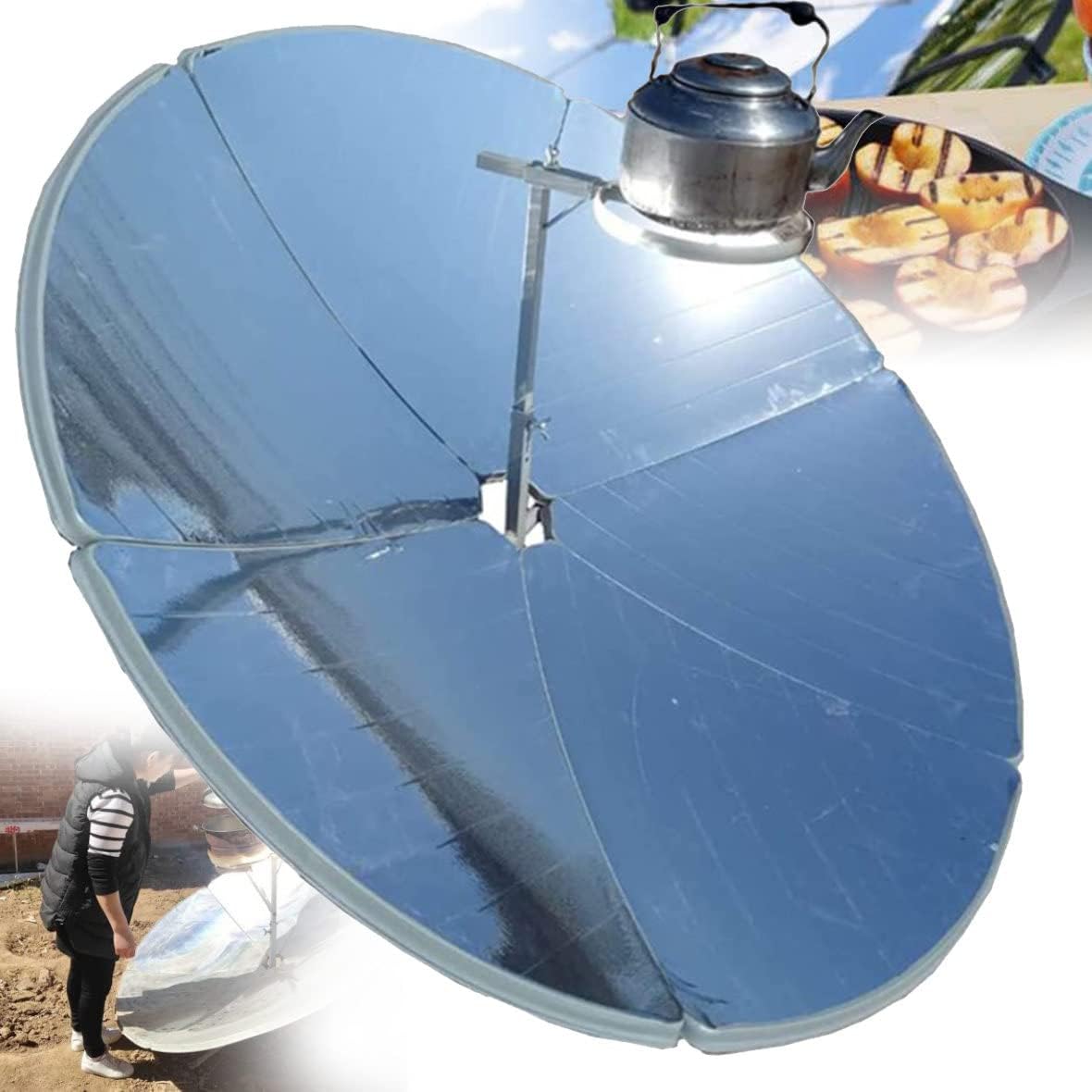 Four Solaire Portable LEMVUZ – 3,5L, Cuiseur Pour Camping, Or