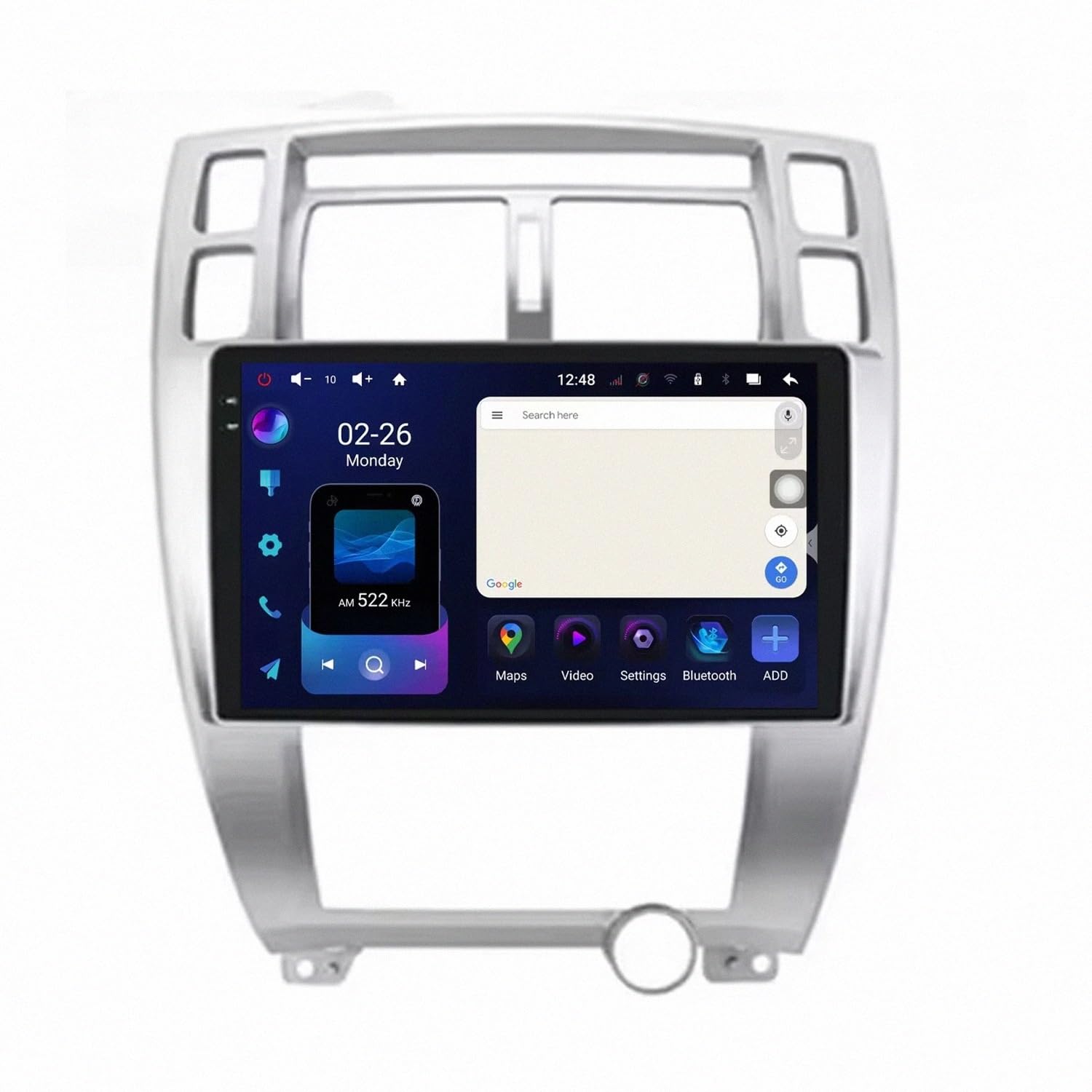 Radio de coche 2 DIN Hyundai Tucson 2004 Android Auto Carplay inalámbrico Bluetooth 8