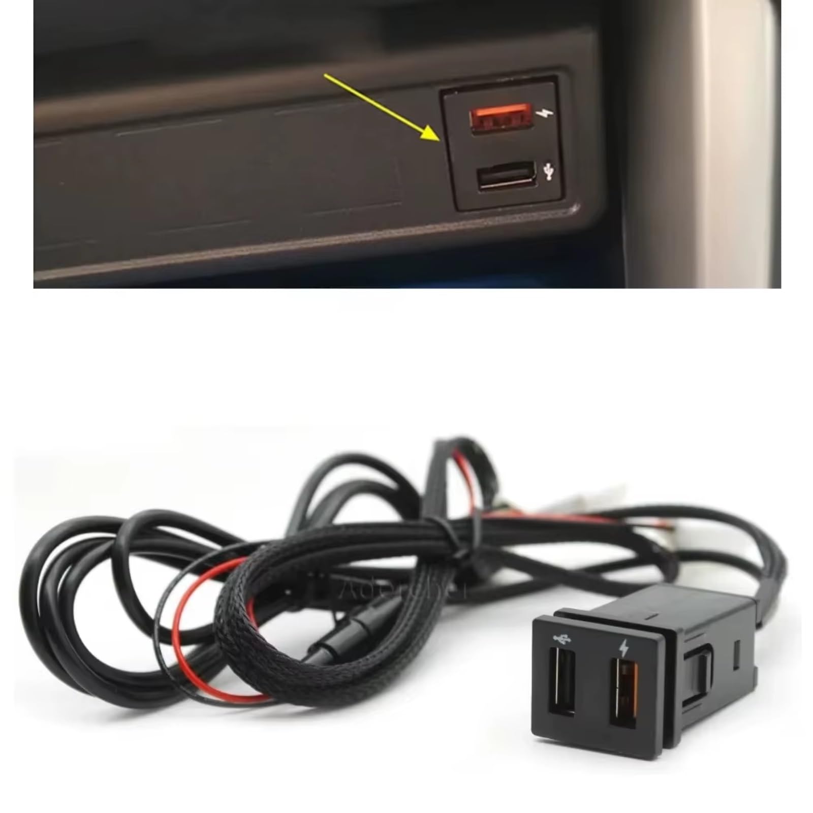 Porta USB Center Compatibile Con Toyota Corolla RAV4 2018-2021 Auto Per Caricabatterie Carica Rapida QC3.0 Adattatore Ricarica Telefono Automatico Presa USB