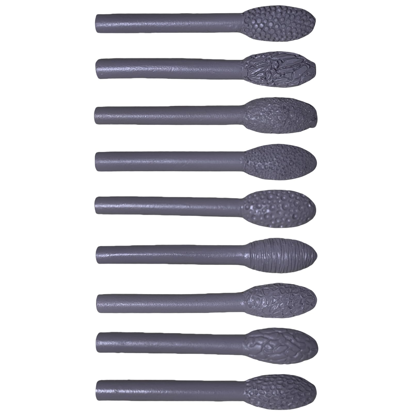 Woedpez 9Pieces Oval Pattern Rollers Pottery Texture Tool Pottery Clay Modelling Sticks Texture Tool for Clay Project Crafting Rollers