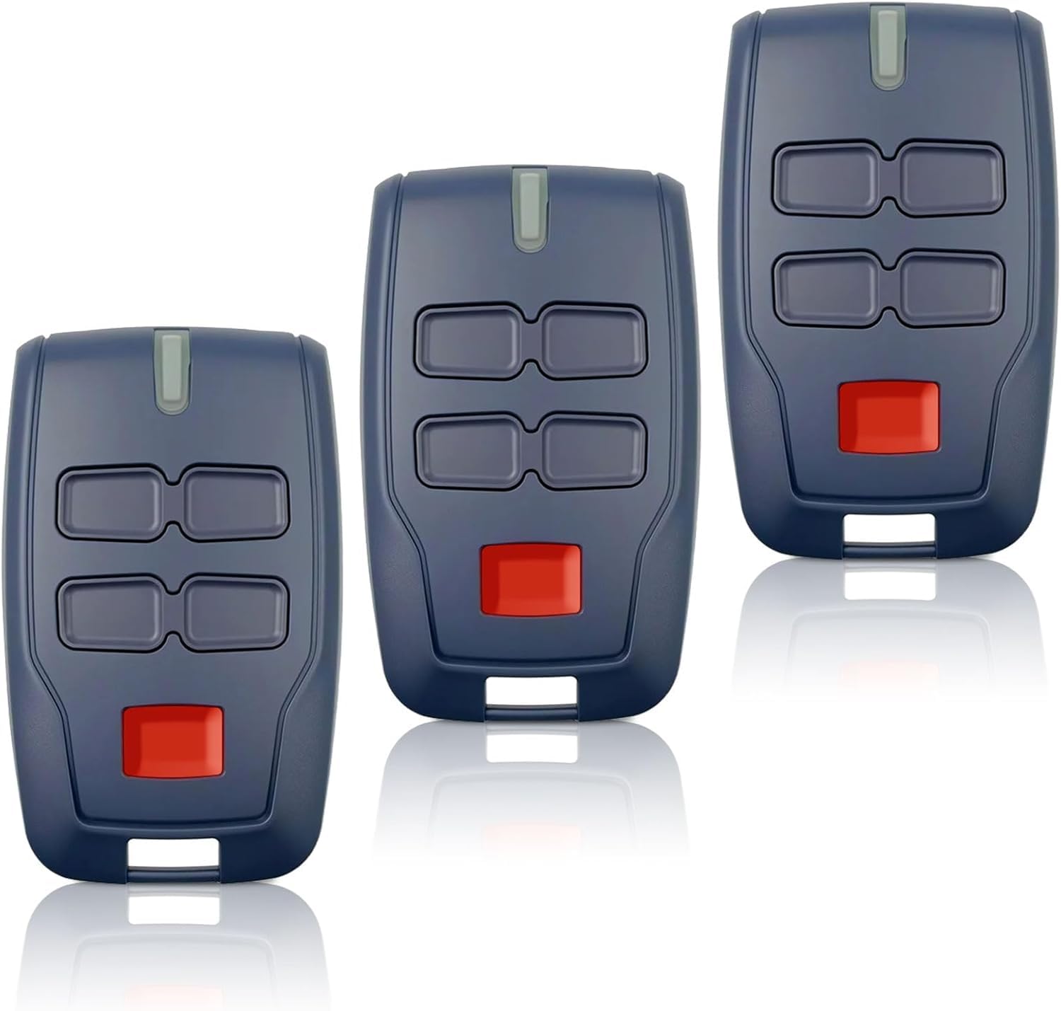 3 pièces Télécommande pour Portail BFT MT B RCB4, 433.92Mhz 4 Boutons 4 canaux Bleu Rolling Code pour Rolling BFT M1TT0 B RCB04 R1 Clear Ice RCB02 Vineyard