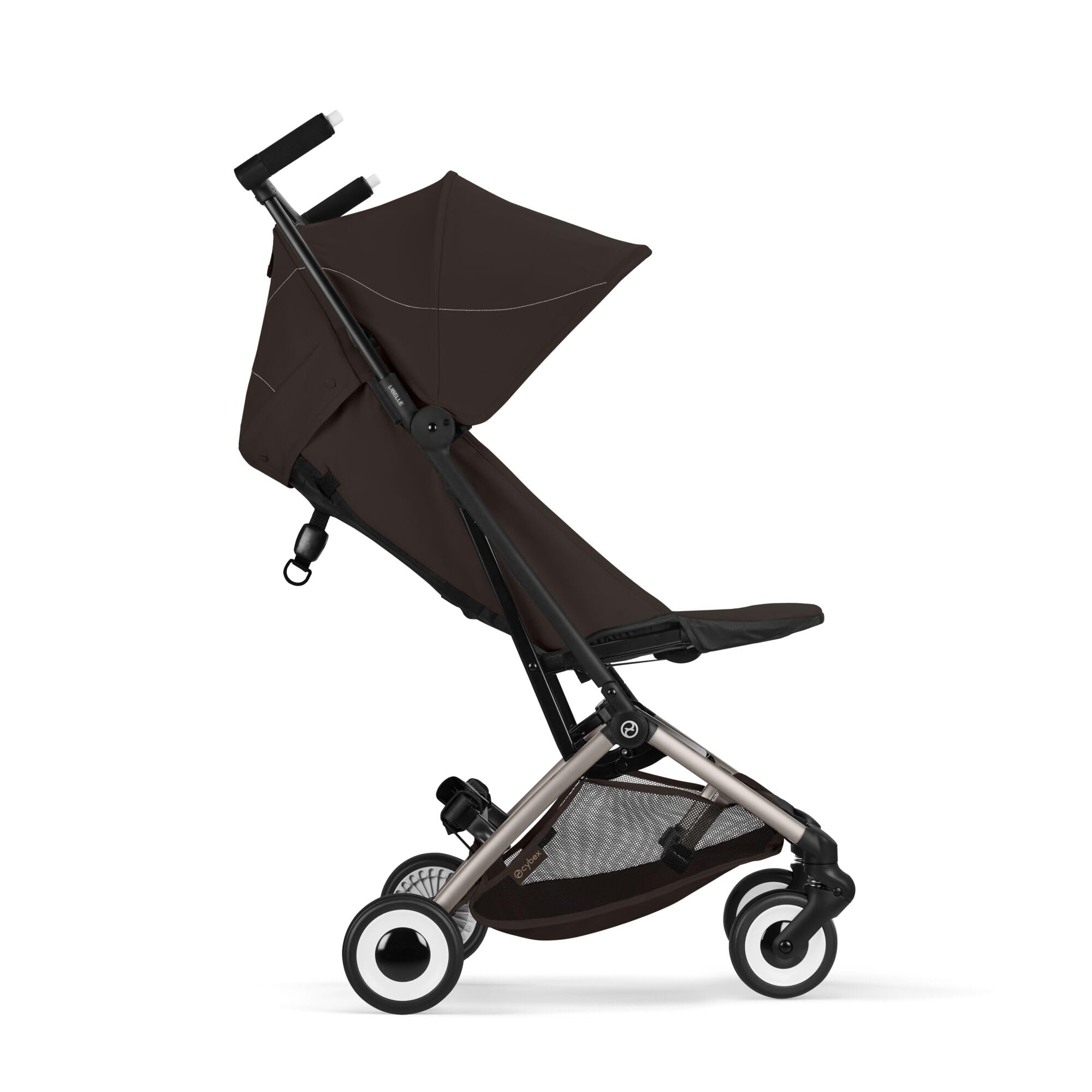 CYBEX Gold Wózek dziecięcy LIBELLE w rozmiarze pasującym do bagażu podręcznego, Od ok. 6 miesięcy do ok. 4 lat (maks. 22 kg), Ultralekki (tylko 6 kg), Jednoręczny system pasów, Chocolate Brown