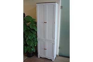 Intl 23.8x11.8X 72.2-Inch Storage Cabinet, White: Unite Your Home's Charm