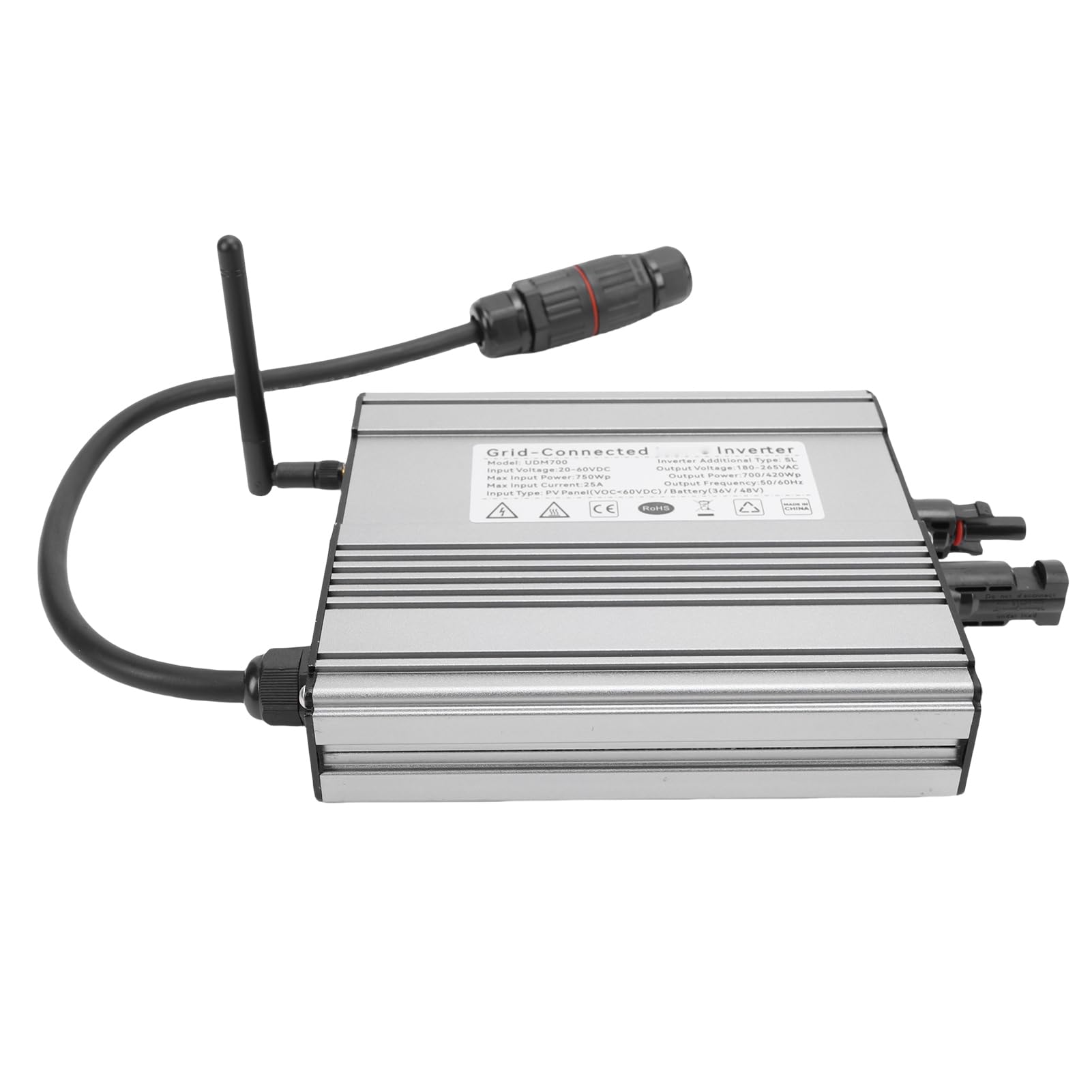 Sonew Inverter MPPT DC AC 700W IP65 Alluminio WiFi Solare per Casa