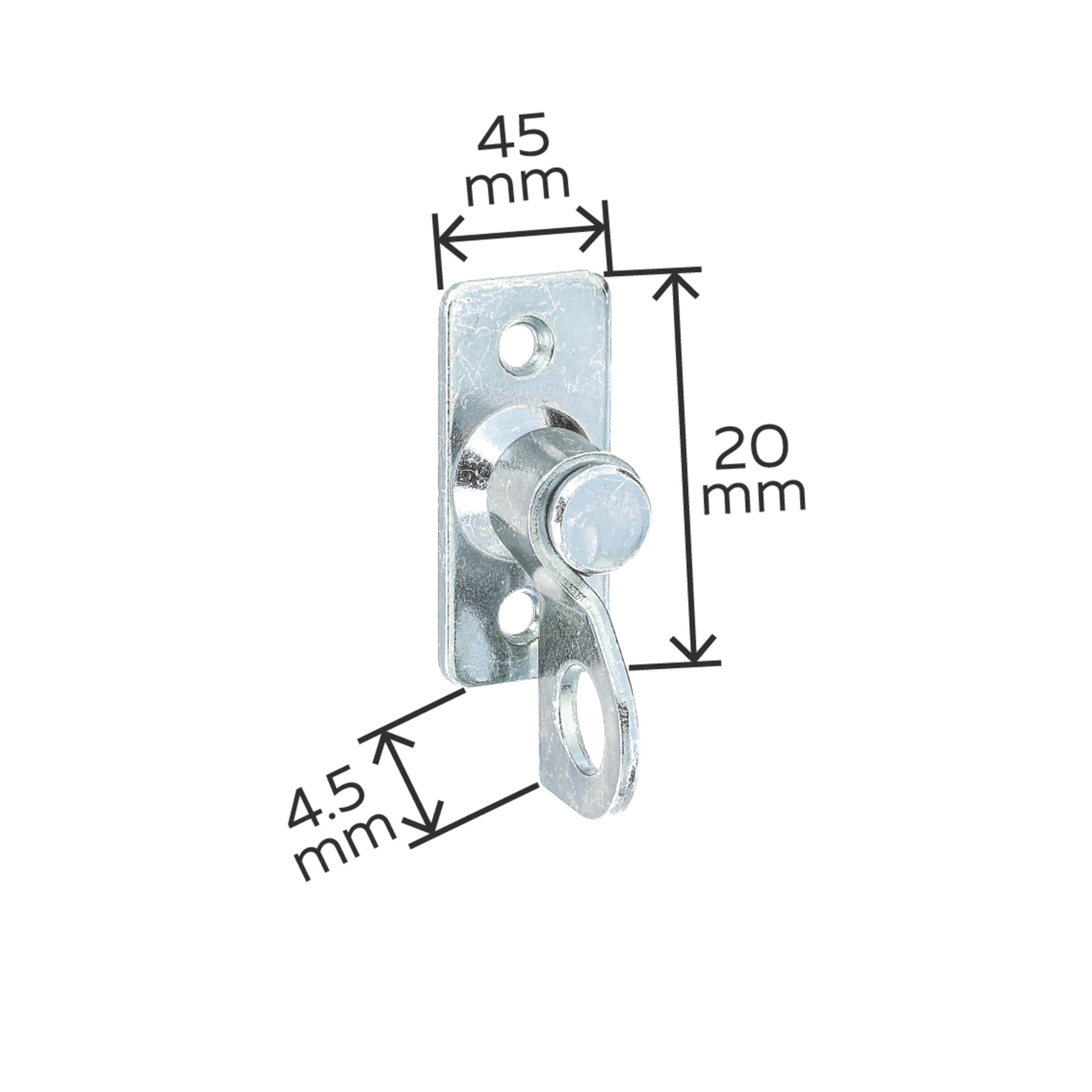 Fermeture à Cadenas Alberts 348267 - Acier Galvanisé Jaune, 140x36 Mm, Avec Boucle, Vissage Encastré