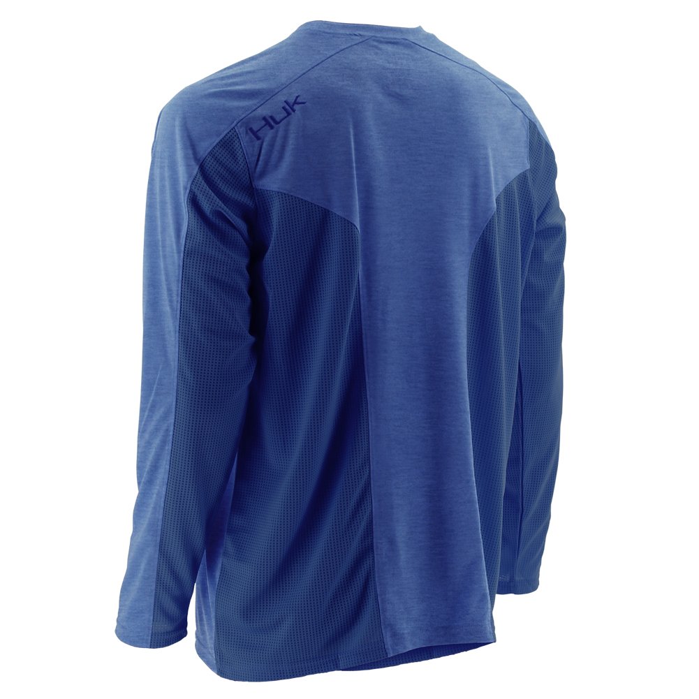 Chemise De Pêche Huk Homme S – Manches Longues – Bleu Camouflage – Occasion