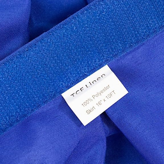 Balsa Circle 10 feet x 16-Inch Royal Blue Portable Stage Skirting Polyester Platform Skirt Shirred Pleat Stages Wedding Party Events Decorations Dining Catering