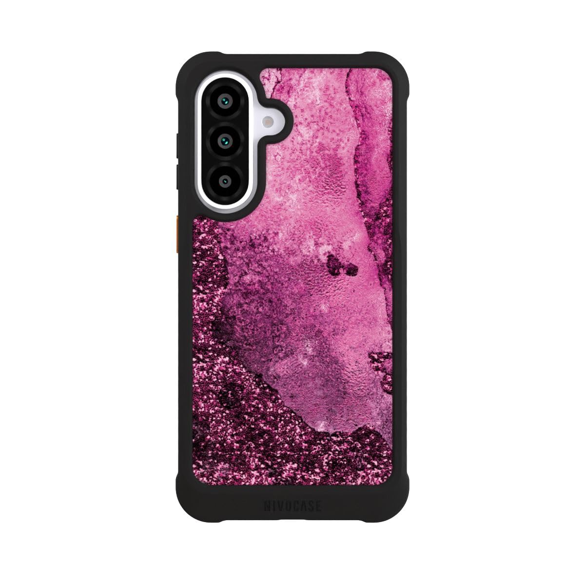 Custodia per Samsung Galaxy A57 5G pink Marmo Glitter Look