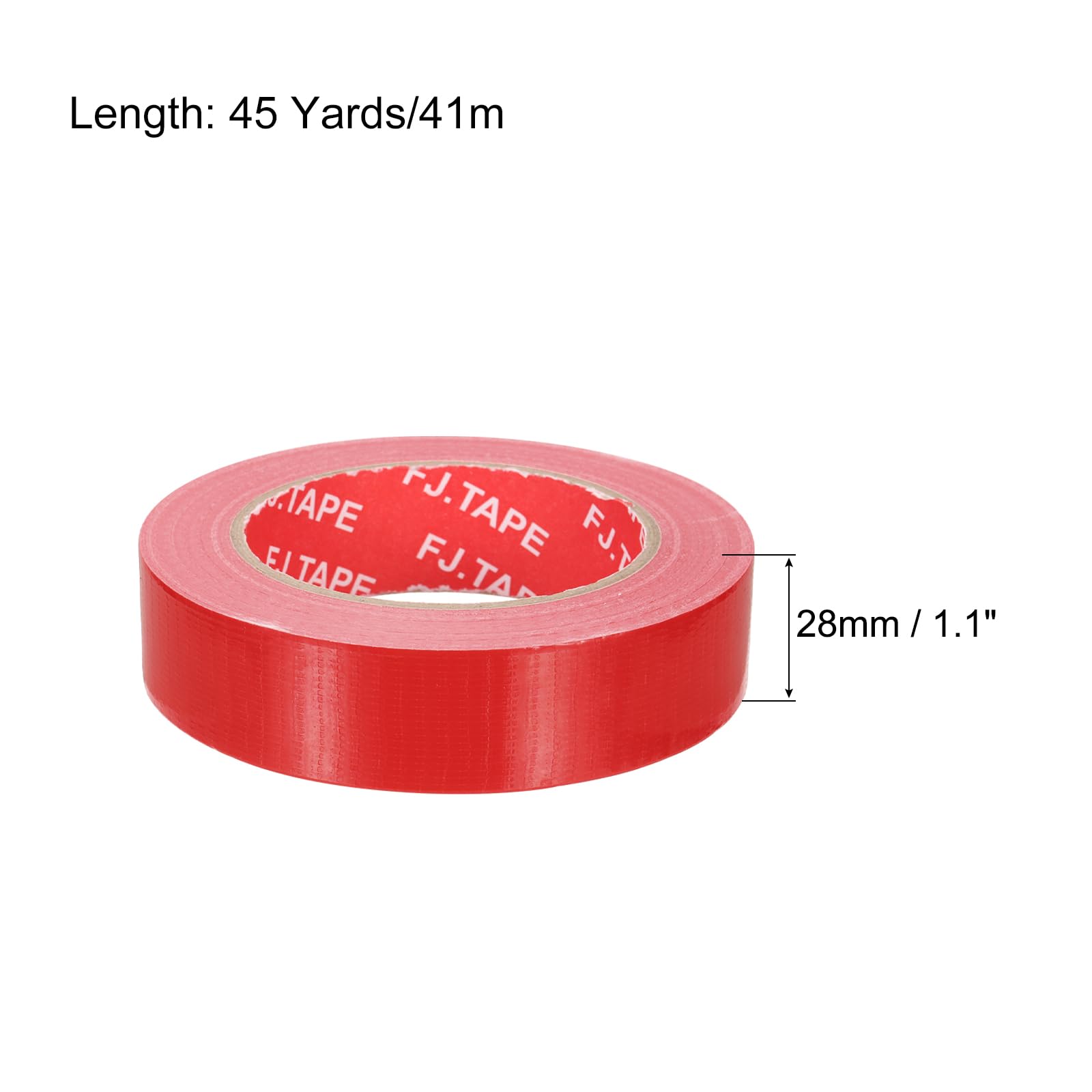 MECCANIXITY Cloth Bookbinding Repair Tape Roll 1.1 Inch x 45 Yards Red