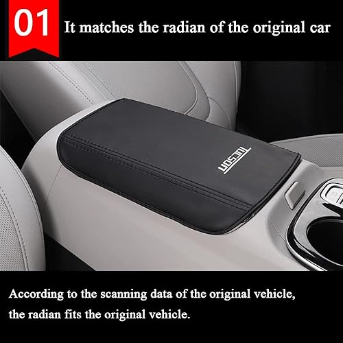 Miniatura 3 de Funda para reposabrazos de consola central adecuada para Hyundai Tucson 2022 2023 2024, resistente a los arañazos, funda de cuero, accesorios de