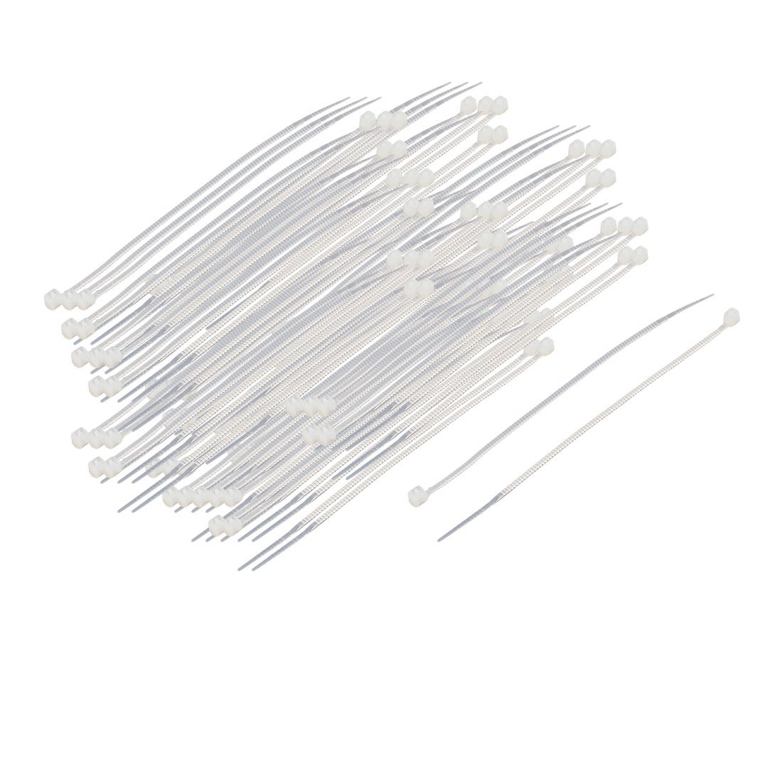 Qtqgoitem 100Pcs 96mm Length Beige Nylon Network Zip Trim Wrap Loop Flexible Wire Cable Tie (model: bc2 aa7 47e 432 57d)
