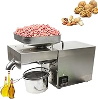 Vista 7 de DNYSYSJ Automatic Oil Press Machine 600W Peanuts Hot Cold Oil Expeller Commercial Extractor (2nd Generation)