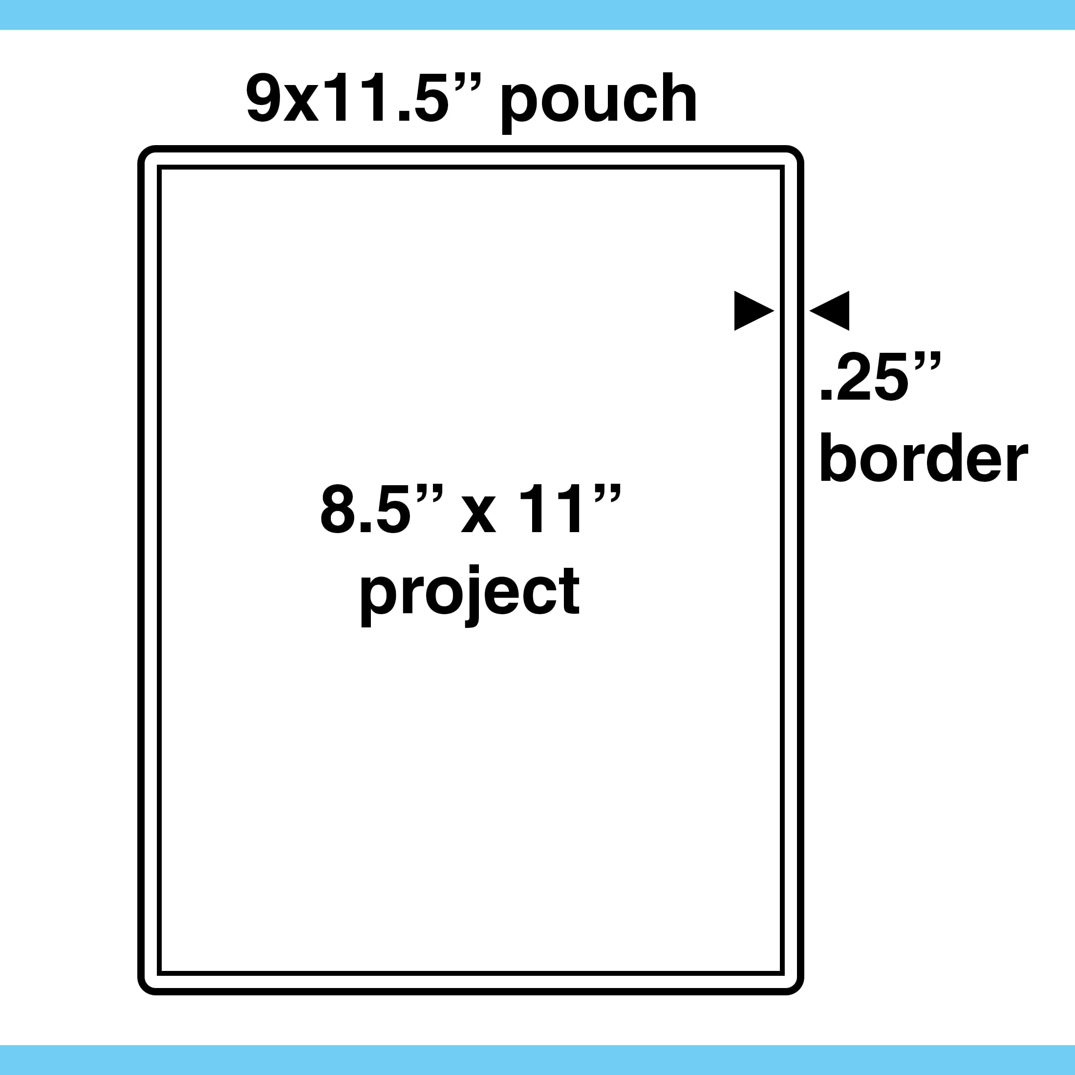 Apache Laminierfolien in Briefgröße, 5 mm, 300 Stück, für 21,6 x 27,9 cm große Projekte (22,9 x 29,8 cm Beutelgröße), Thermo-Laminier-kompatible Laminierblätter, superklar, runde Ecken