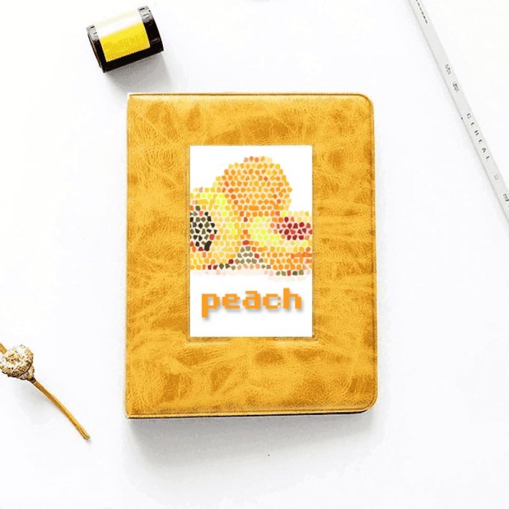 no/no Peach Mosaic Tile Meat Art Deco Fashion Photo Album Family Wedding Picture 4x6