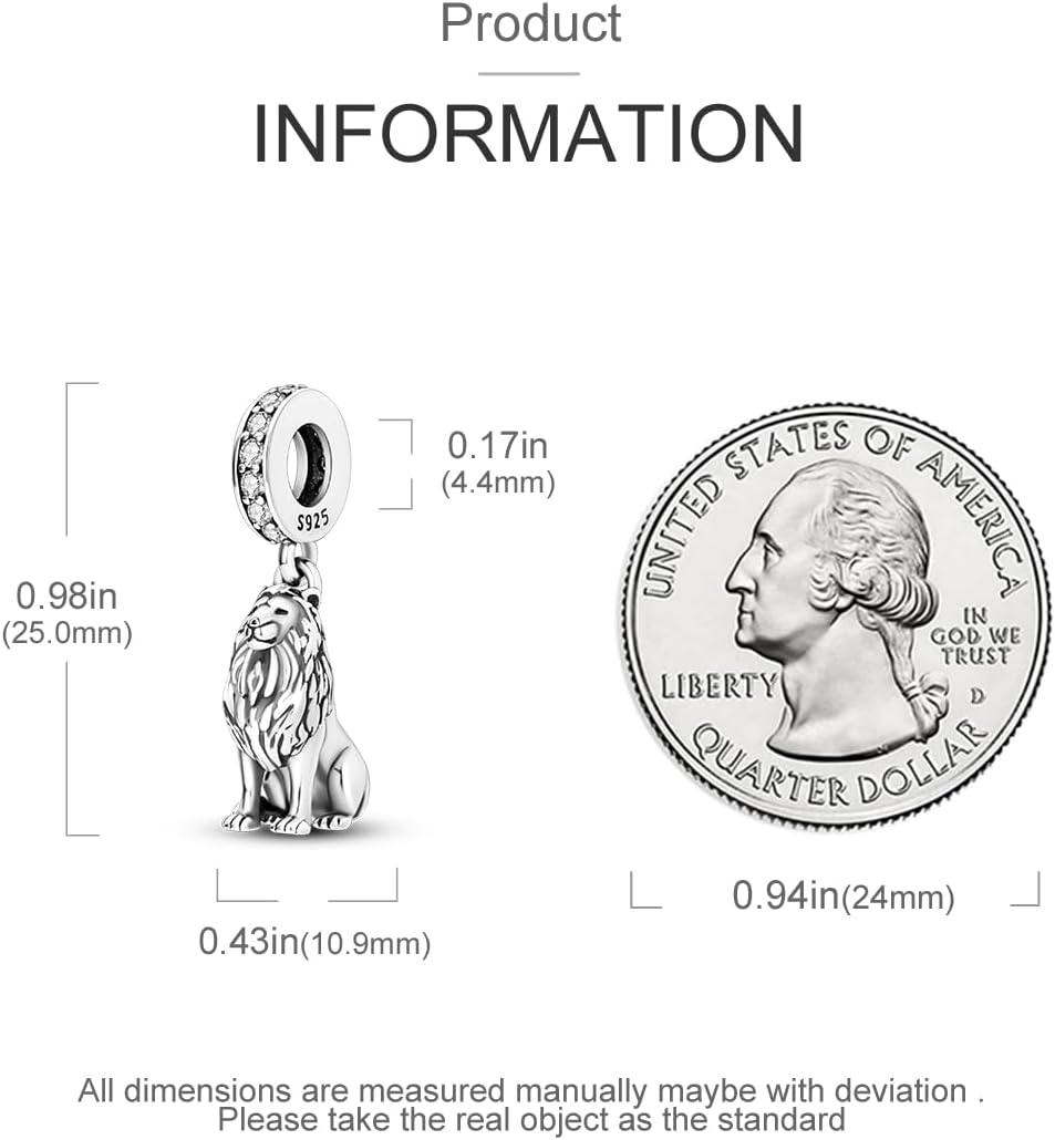 Charms Compatible with Pandora Bracelets, Sterling Silver Dangle Charms for Bracelets Necklaces Heart Butterfly Animal Travel Sunflower Moon Tree Kawaii Kitty Cute Cat Pendants Bead DIY Charm - Image 4