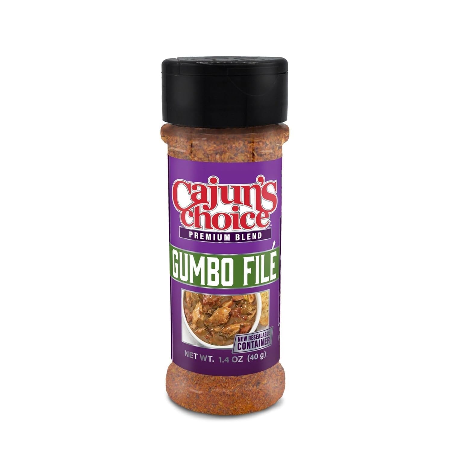 Cajun's Choice Gumbo File - 1.4 oz Jar, Pack of 6, All Natural, Gluten-Free - Authentic Louisiana Sassafras Spice for Gumbo & Jambalaya