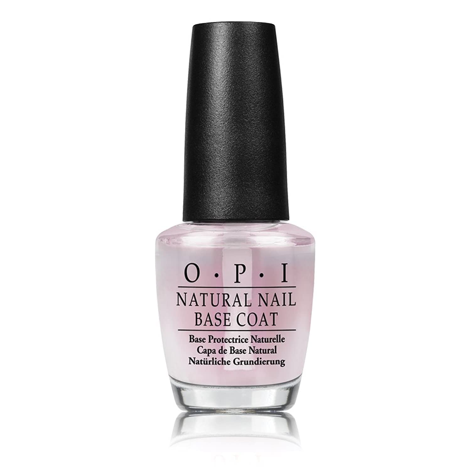 OPI Natural Base Coat Nail LAQUER 15 ml, Black, Standard