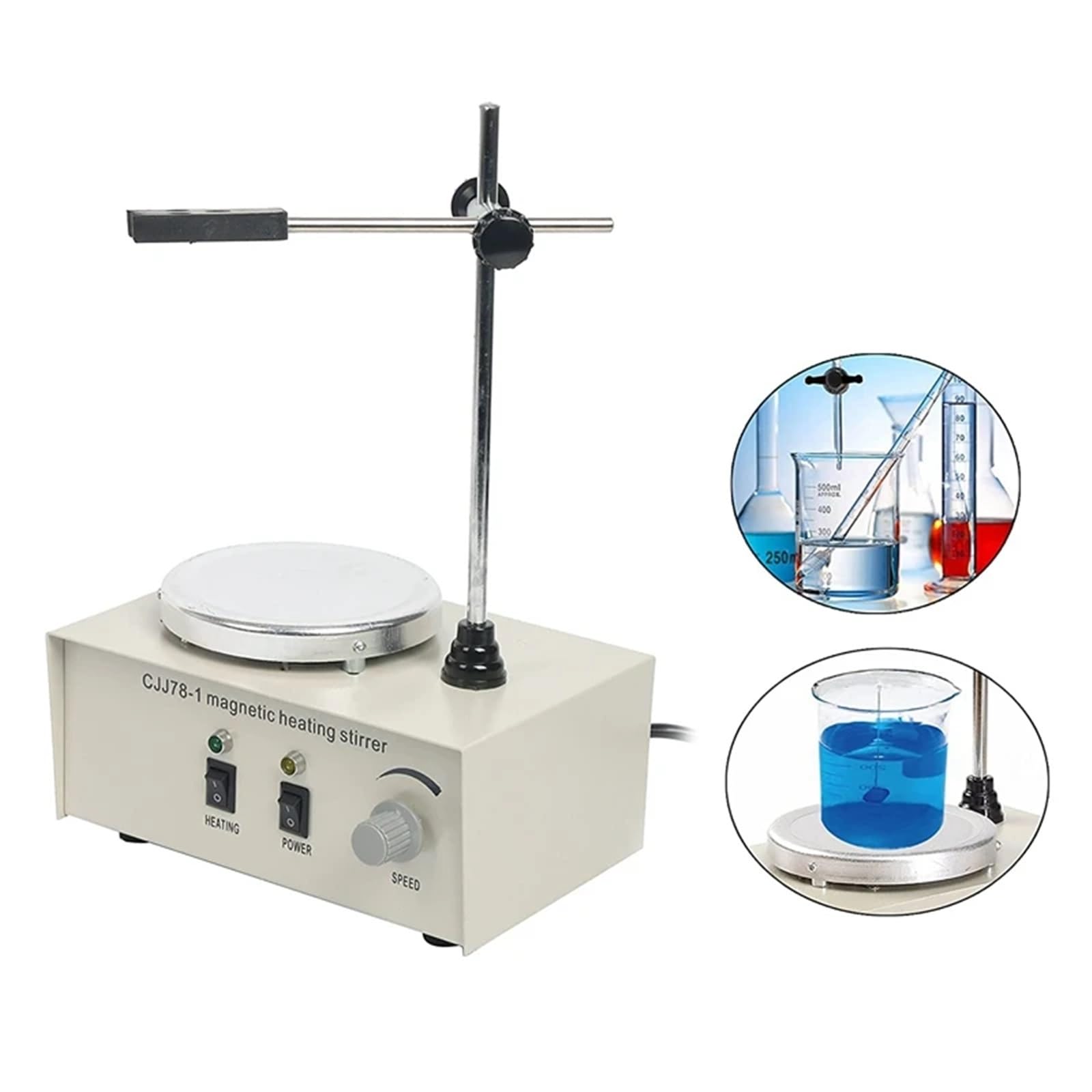 Vortex Mixer Heizung Magnet Rührer Labor Mischer Maschine 78-1 Heizplatte Magnet Rührer Labor for Rühren 1000Ml