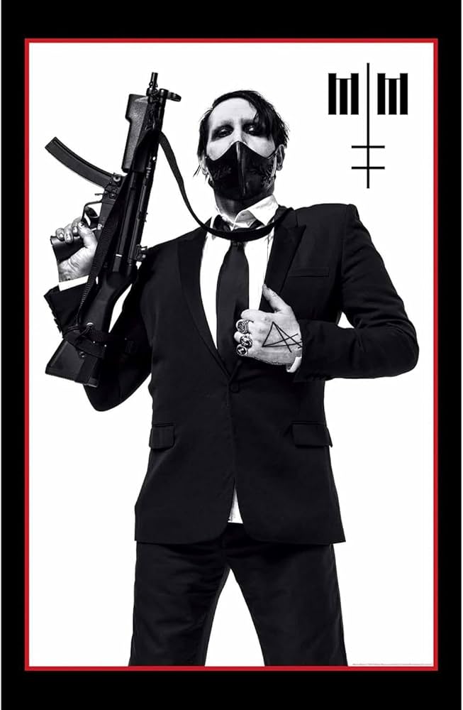 Amazon.co.jp: Marilyn Manson Textile Poster: Machine Gun