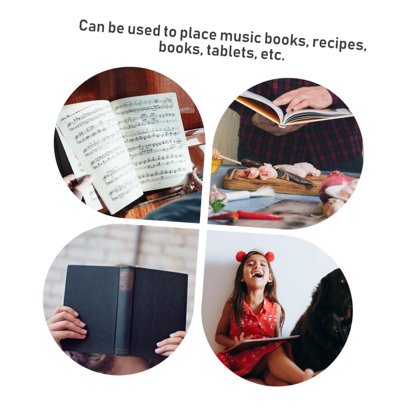 Alipis Atril para Partituras Plegable y Ajustable de Acero y Abs, Soporte Portátil Negro para Guitarra, Violín y Música, Adecuado para Partituras, Libros y Tablets, Uso en Conciertos