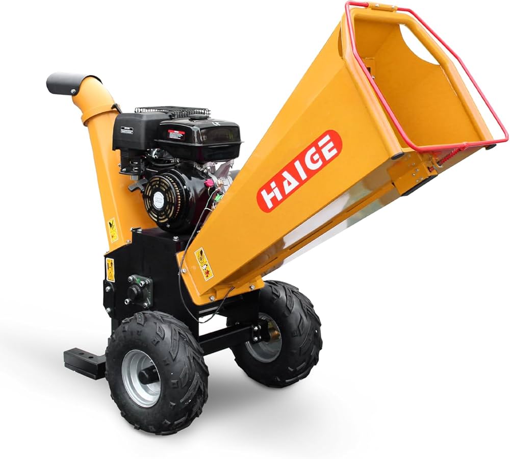 Amazon | HAIGE(ハイガー) ◇ ウッドチッパー 業務用 粉砕機 二枚刃