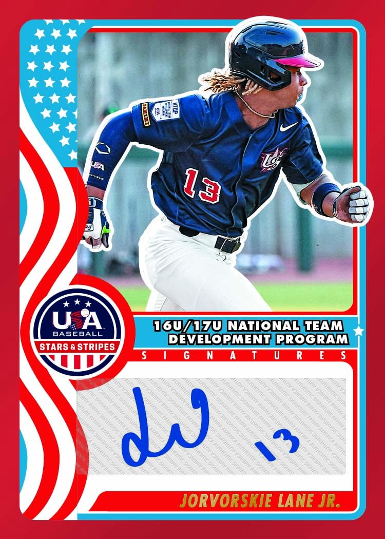 2025 Panini USA Stars & Stripes Baseball Hobby H2 Trading Card Box (3 Autographs or Memorabilia Cards Per Box!)