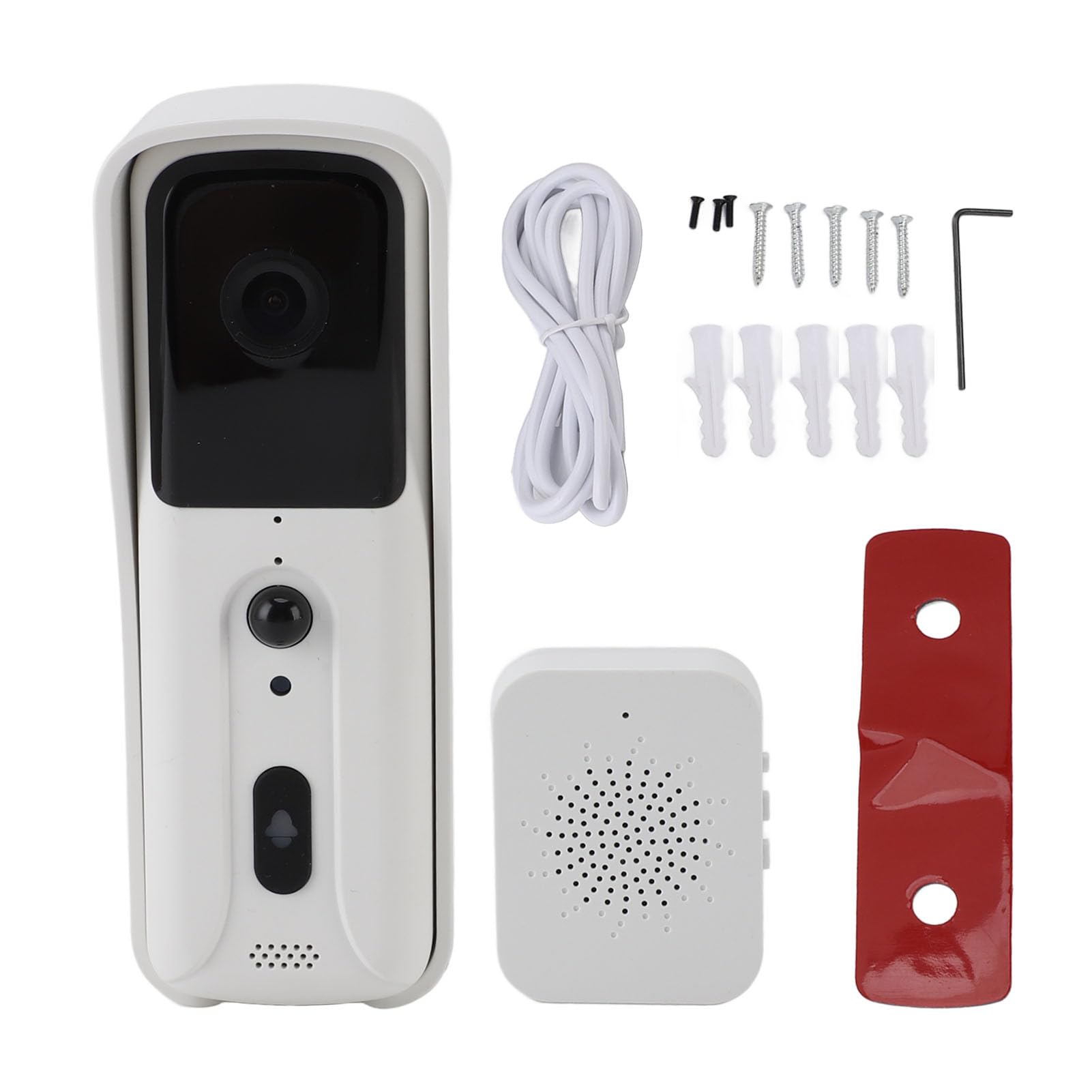 Sonnette vidéo WiFi Zerodis 1080P avec détection de mouvement PIR et appels vocaux