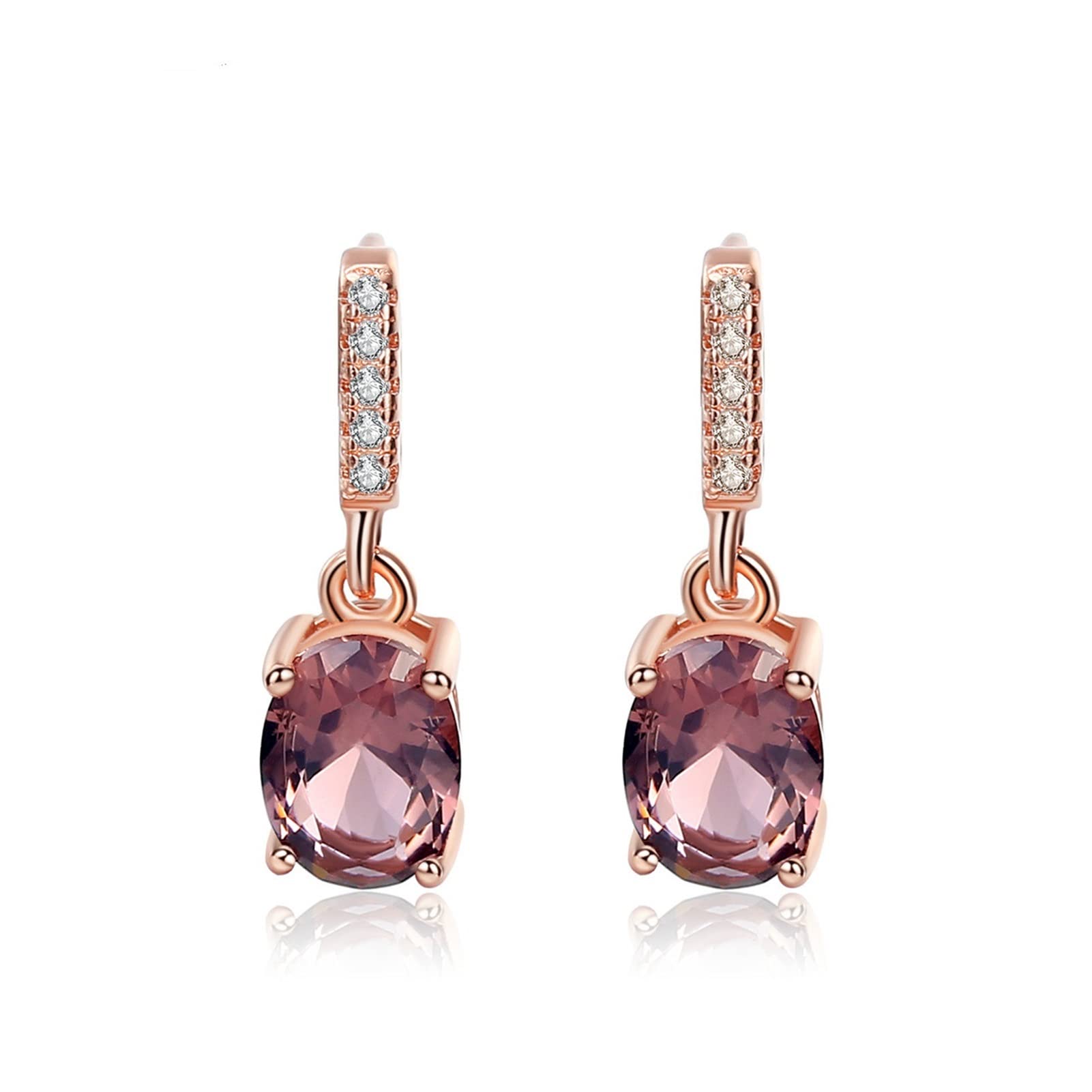 Boucles d'oreilles morganite argent 925 pour look chic - 4