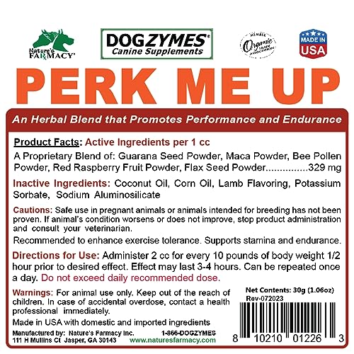 Image of Nature's Farmacy Canine Perk Me Up Paste - Recommended to Enhance Exercise Tolerance - Supports Stamina and Endurance