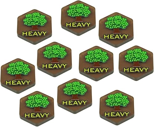 Miniatura 7 de LITKO Tokens de terreno Mecha Battlefield de primera calidad  Compatible con BattleTech  Juego de 10 unidades (paquete variado)