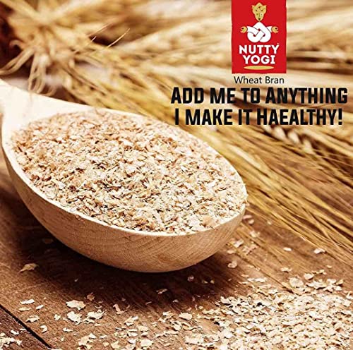Image of Nutty Yogi Wheat Bran Chokar Atta, Healthy and High Fibre, Fresh from Organic Farm, Add to Atta, Good for Digestive Health 800gm Pack of 4