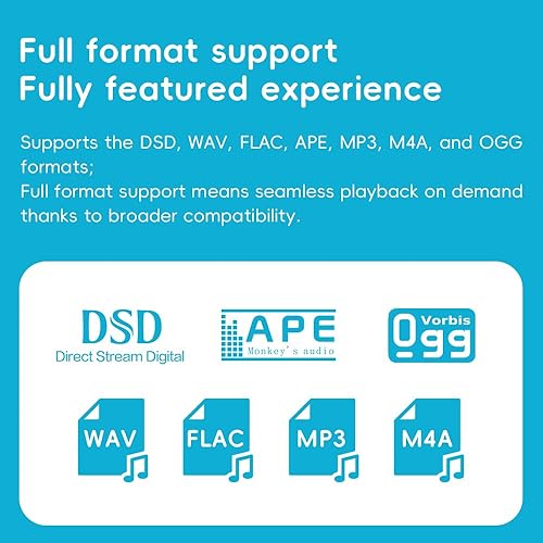 Miniatura 4 de SnowSkyFiiO Echo MINI HiFi Bluetooth MP3 Player, 15 horas de reproducción, control de volumen independiente con salidas de auriculares de 0.138