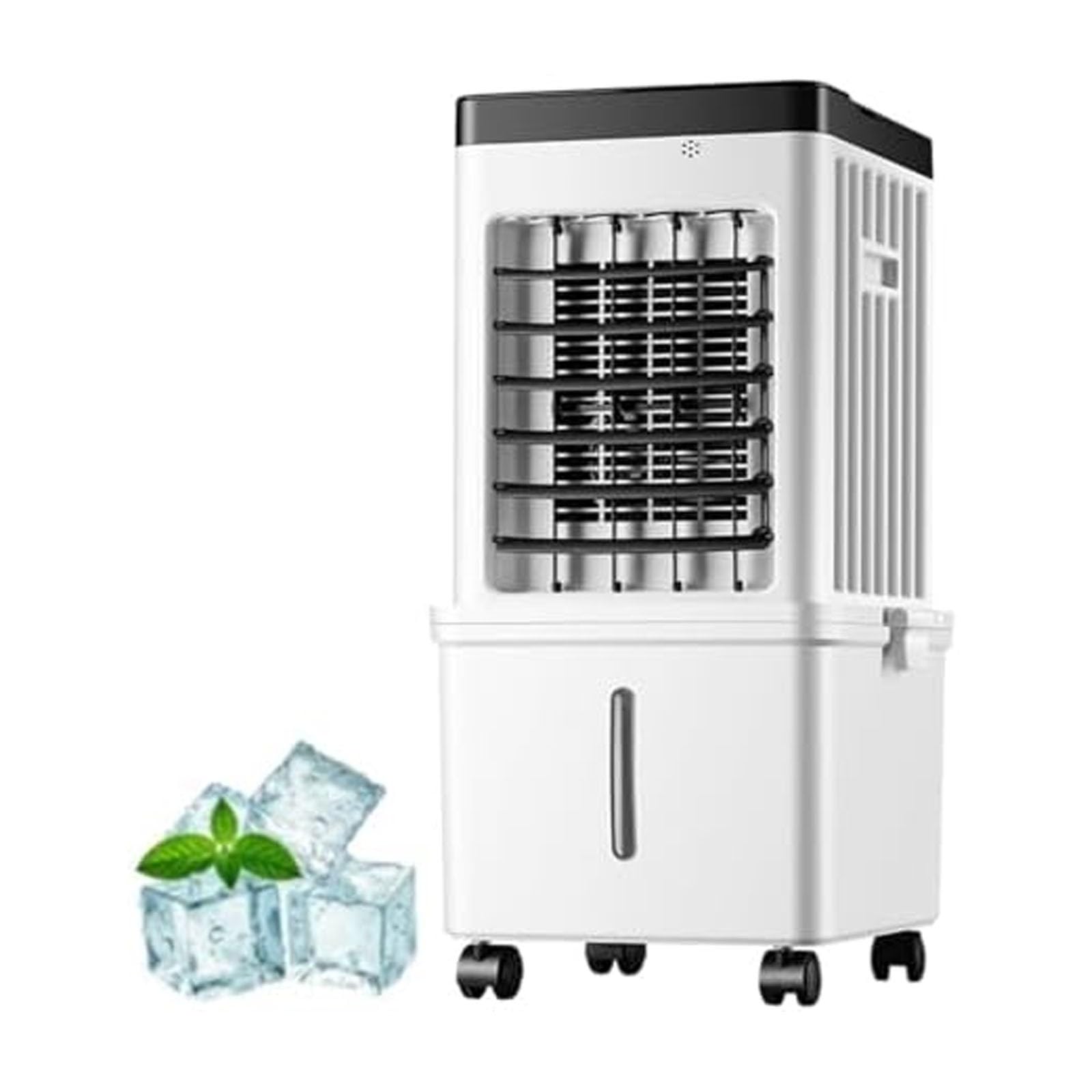 Condizionatore Portatile Senza Tubi, Refrigeratore Senza Sfiato da 10 L, 3 in 1, Regolabile su 3 Livelli di velocità, A Basso Consumo Energetico, dal Design Compatto E Leggero 27 * 23 * 60CM