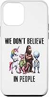Vista 12 de Funda para iPhone 14 Unicornio Bigfoot Dinosaurio Alien Misteriosos Seres Legendarios