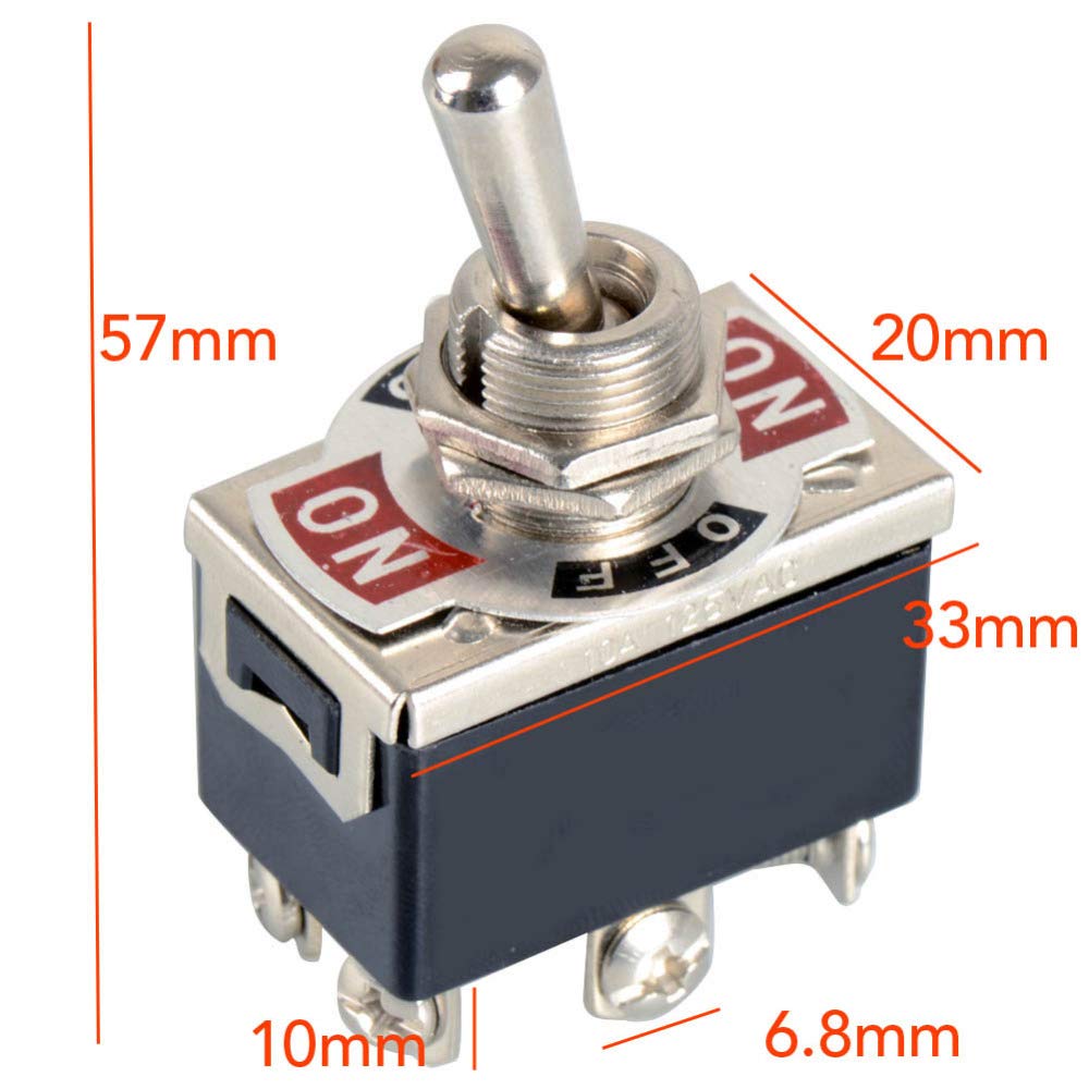 Mini Interruptor De Alavanca De 10 Peças E Ten1321 Ac 15a 6