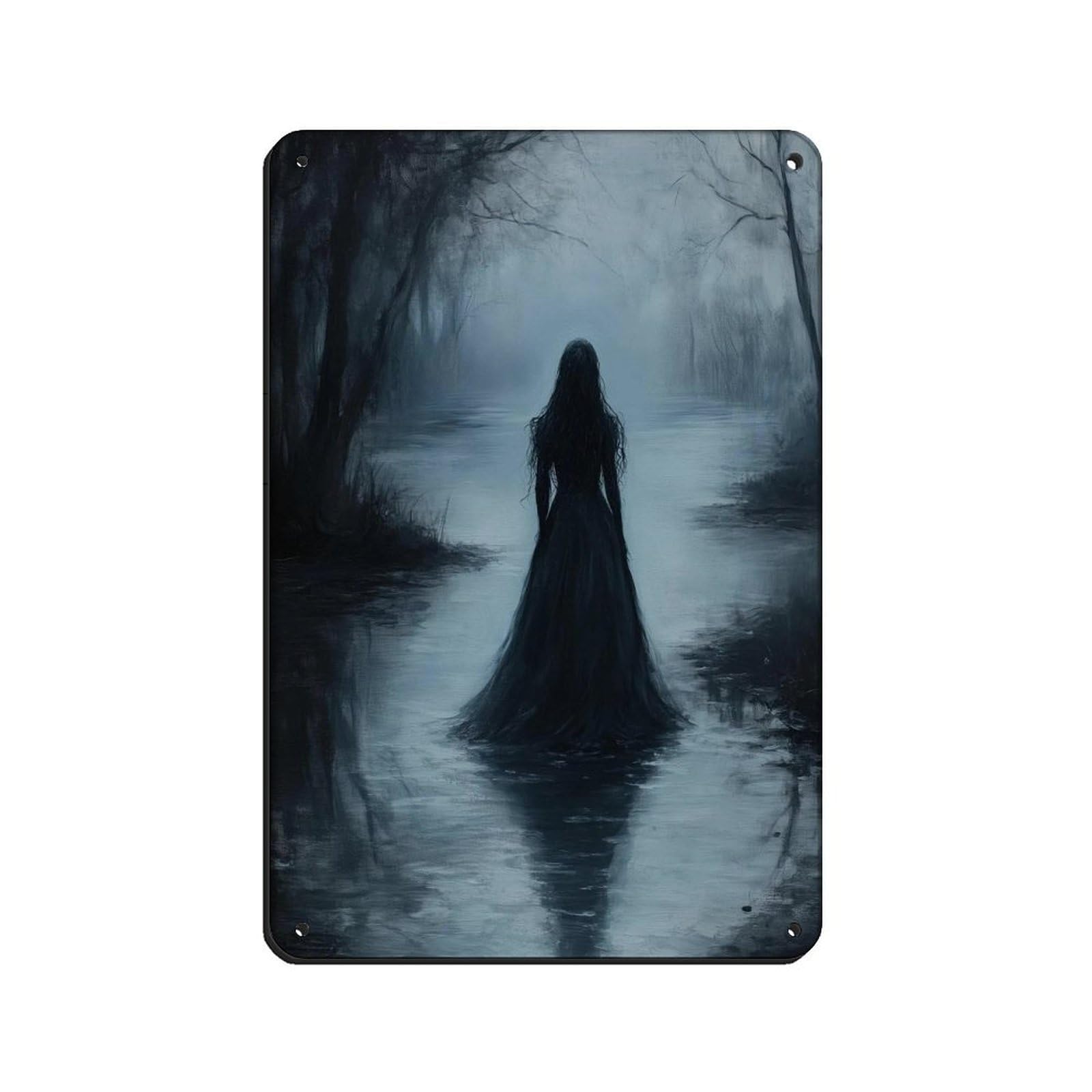 Moody Victorian Poster, Dark Decor Aesthetic Retro Poster Metal Tin Sign Chic Art Retro Iron Painting Bar People Cave Cafe Family Garage Poster Wall Decoration 8x12inch(20x30cm)