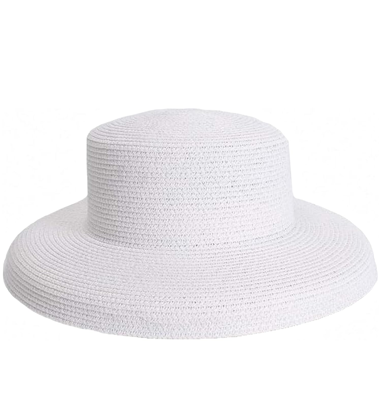Ulalaza Women's Wide Brim Braided Sun Hat UPF 50+ Sun Protection Floppy Summer Beach Cap Lafite Straw Hat
